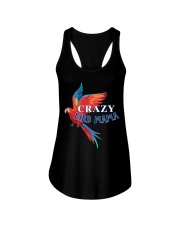 Crazy bird mama Ladies Flowy Tank tile