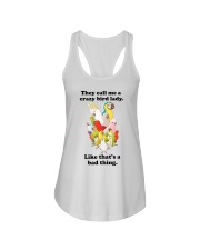 Crazy lady Ladies Flowy Tank tile