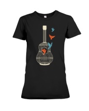 Bird and music Premium Fit Ladies Tee tile