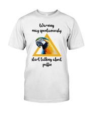 Warning Premium Fit Mens Tee tile
