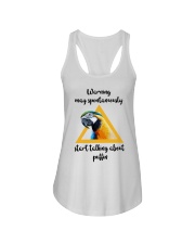 Warning Ladies Flowy Tank tile