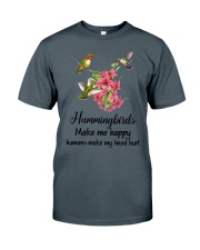 Humming birds make me happy Classic T-Shirt tile