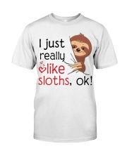 I just really like sloths Classic T-Shirt tile