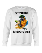 My parrot thinks im cool Crewneck Sweatshirt tile