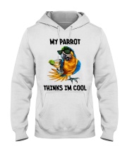My parrot thinks im cool Hooded Sweatshirt tile