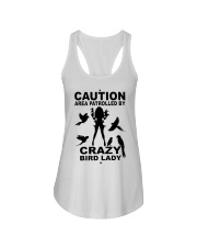 Crazy bird lady Ladies Flowy Tank tile