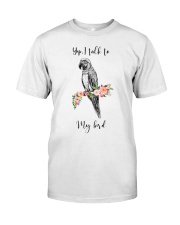 Yep i talk to my bird Premium Fit Mens Tee tile
