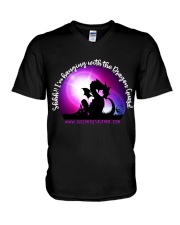 Hanging With the Dragon Guard V-Neck T-Shirt thumbnail