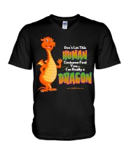 I'm Really a Dragon V-Neck T-Shirt thumbnail