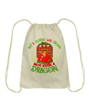 Not a Creature Was Stirring Not Even A Dragon Drawstring Bag thumbnail