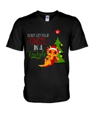 Don't Get Your Tinsel In A Tangle V-Neck T-Shirt thumbnail