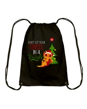 Don't Get Your Tinsel In A Tangle Drawstring Bag thumbnail