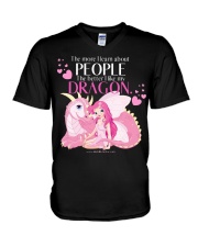 I Love My Dragon V-Neck T-Shirt thumbnail