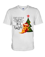 Don't Get Your Tinsel In A Tangle V-Neck T-Shirt thumbnail
