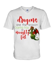 Dragons are Naughty in Really Nice Ways V-Neck T-Shirt thumbnail