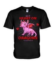Heart On for Dragons V-Neck T-Shirt thumbnail