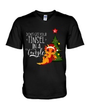 Don't Get Your Tinsel in a Tangle V-Neck T-Shirt thumbnail