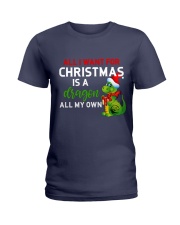 A Dragon for Christmas Ladies T-Shirt thumbnail