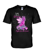 FIGHT LIKE A DRAGON V-Neck T-Shirt thumbnail
