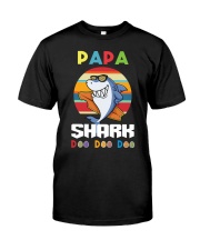 Papa Sharks Doo Doo Doo Classic T-Shirt front