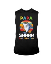 Papa Sharks Doo Doo Doo Sleeveless Tee tile
