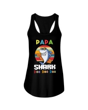 Papa Sharks Doo Doo Doo Ladies Flowy Tank tile