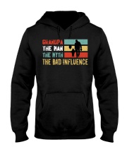 Grandpa The Man The Myth The Bad Influence Hooded Sweatshirt tile