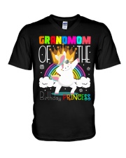 Grandmom Of Birthday Princess V-Neck T-Shirt tile