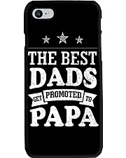 The Best Dads Get Promoted To Papa Phone Case tile