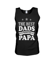 The Best Dads Get Promoted To Papa Unisex Tank tile