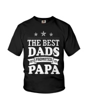 The Best Dads Get Promoted To Papa Youth T-Shirt tile