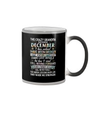 This Crazy Grandma Was Born In December Color Changing Mug tile