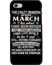 This Crazy Grandma Was Born In March Phone Case tile
