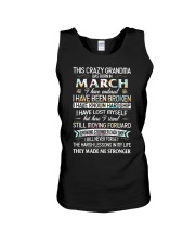 This Crazy Grandma Was Born In March Unisex Tank tile