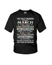 This Crazy Grandma Was Born In March Youth T-Shirt tile