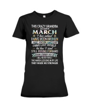 This Crazy Grandma Was Born In March Premium Fit Ladies Tee tile
