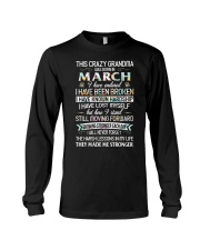 This Crazy Grandma Was Born In March Long Sleeve Tee tile