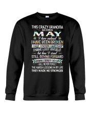 This Crazy Grandma Was Born In May Crewneck Sweatshirt tile