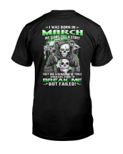 March Guy My Scars Tell A Story Classic T-Shirt back
