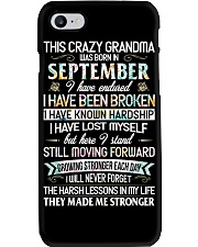 This Crazy Grandma Was Born In September Phone Case tile