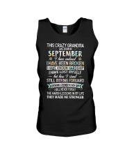 This Crazy Grandma Was Born In September Unisex Tank tile