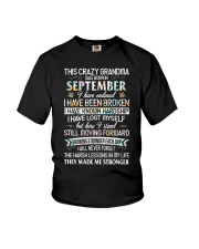This Crazy Grandma Was Born In September Youth T-Shirt tile
