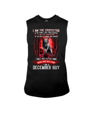 DECEMBER GUY IS THE PROTECTOR OF THE FAMILY Sleeveless Tee thumbnail