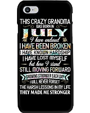 This Crazy Grandma Was Born In July Phone Case tile