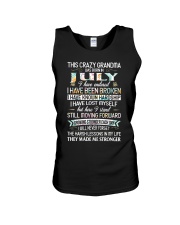 This Crazy Grandma Was Born In July Unisex Tank tile