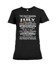 This Crazy Grandma Was Born In July Premium Fit Ladies Tee tile