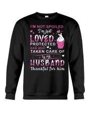 I'm not spoiled I'm just loved protected Crewneck Sweatshirt tile