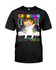 Grandma Of Birthday Princess Classic T-Shirt front
