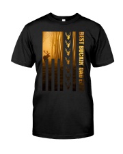 USA Flag Best BuckinDad Ever Deer Hunting Premium Fit Mens Tee tile