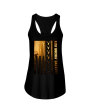 USA Flag Best BuckinDad Ever Deer Hunting Ladies Flowy Tank tile